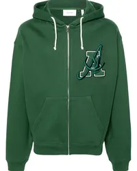 Axel Arigato Hart Hoodie mit Reißverschluss Grün