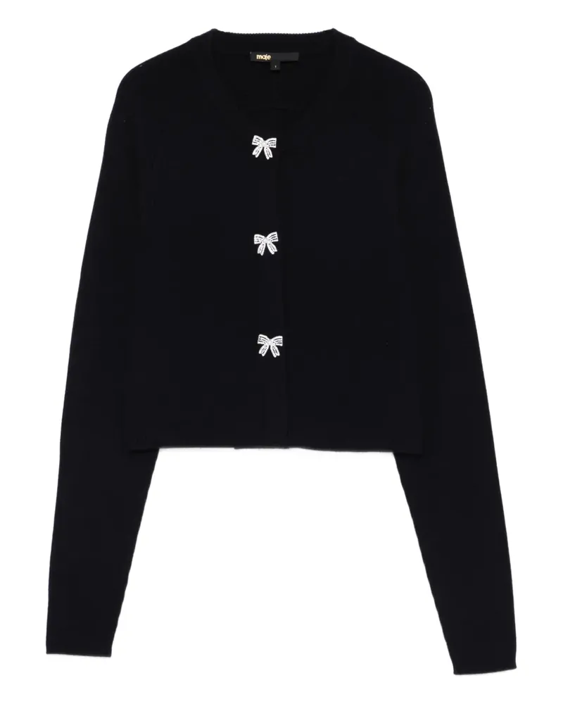 Maje Cardigan mit Schleifendetail - Blau Blau