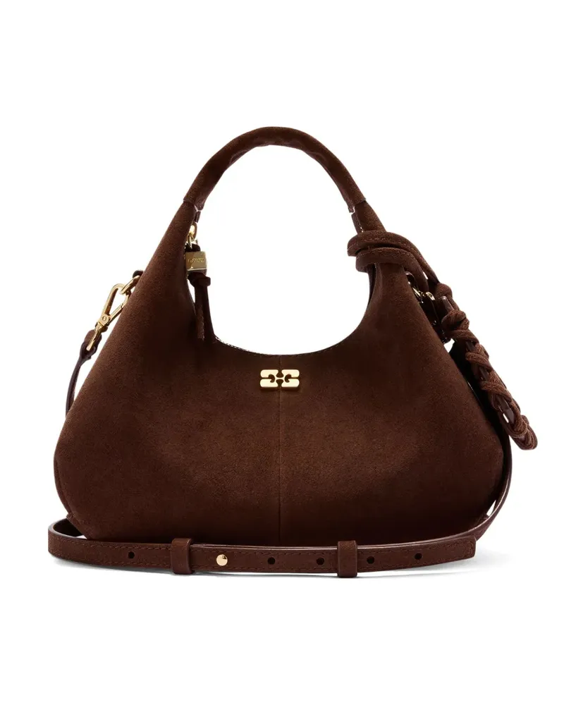 Ganni Shopper aus Wildleder - Braun Braun