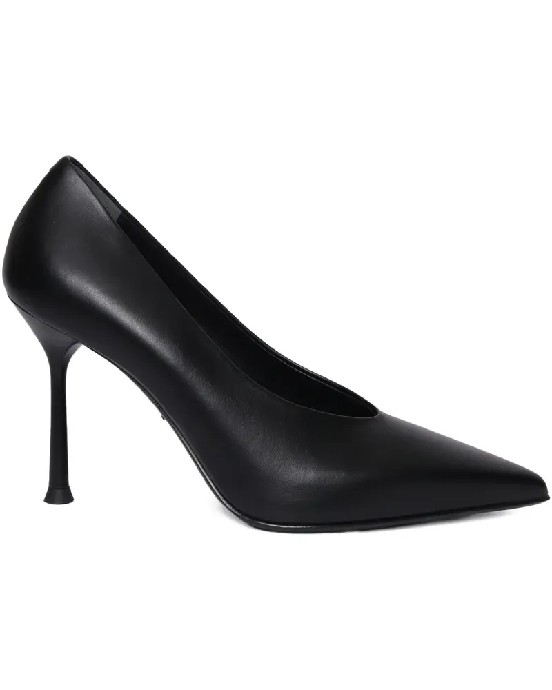 Sergio Levantesi 56mm leather pumps - Schwarz Schwarz