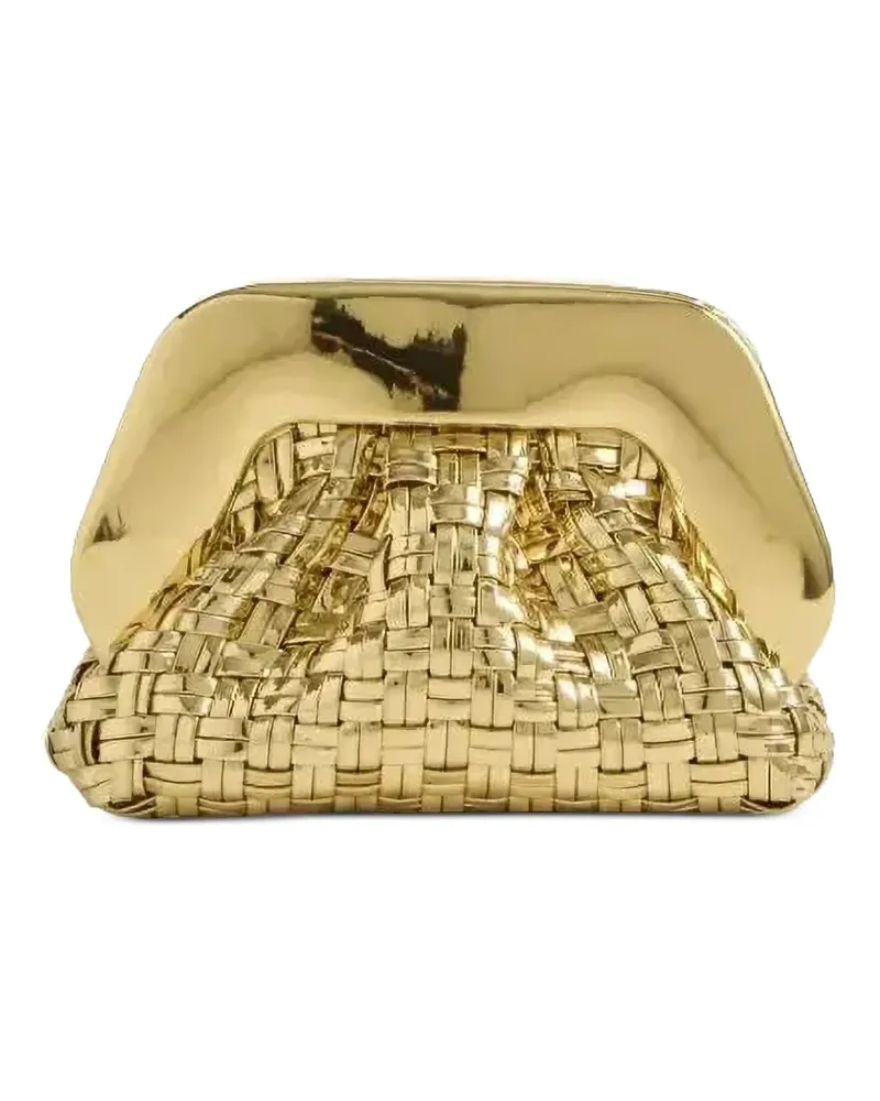 THEMOIRÈ Gea Clutch mit Webmuster - Gold Gold