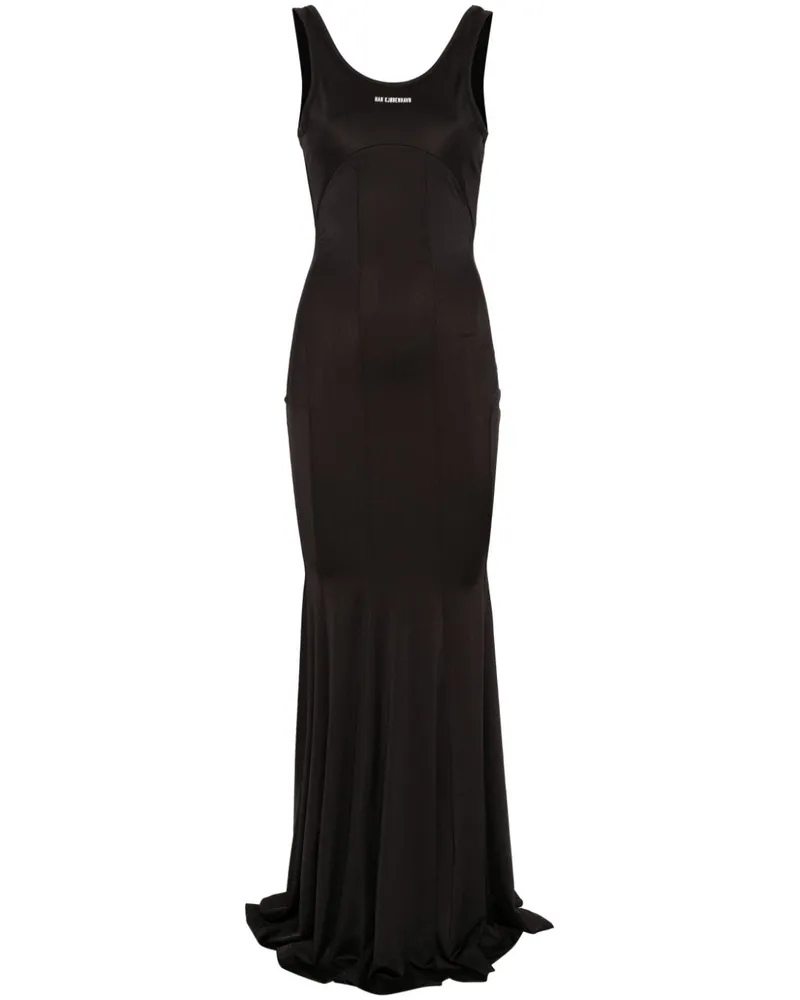 Han Kjøbenhavn Kleid mit Logo-Applikation - Schwarz Schwarz
