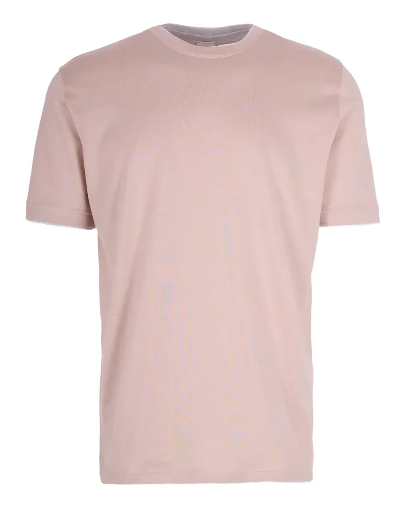 Eleventy contrast trim T-shirt - Rosa Rosa