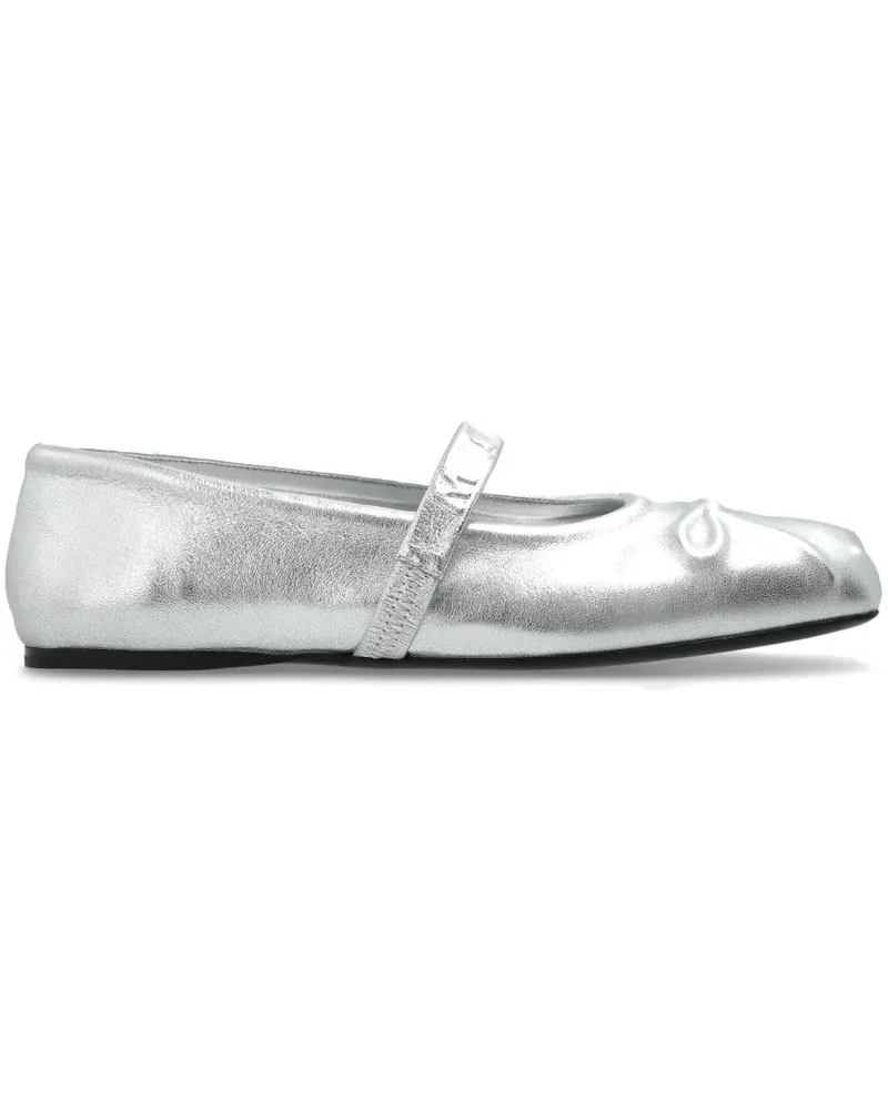 Marni Ballerinas im Metallic-Look - Silber Silber