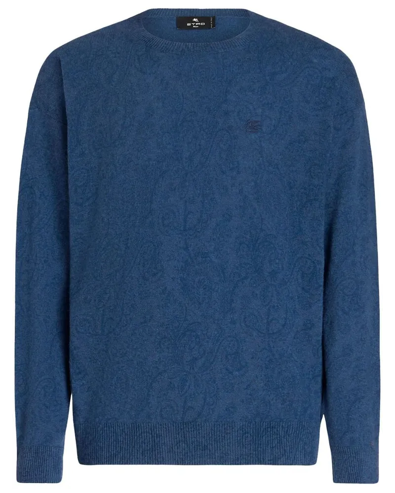 Etro Pullover mit Logo-Stickerei - Blau Blau