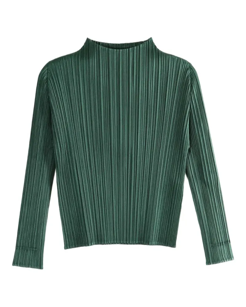Issey Miyake pleated top - Grün Grün
