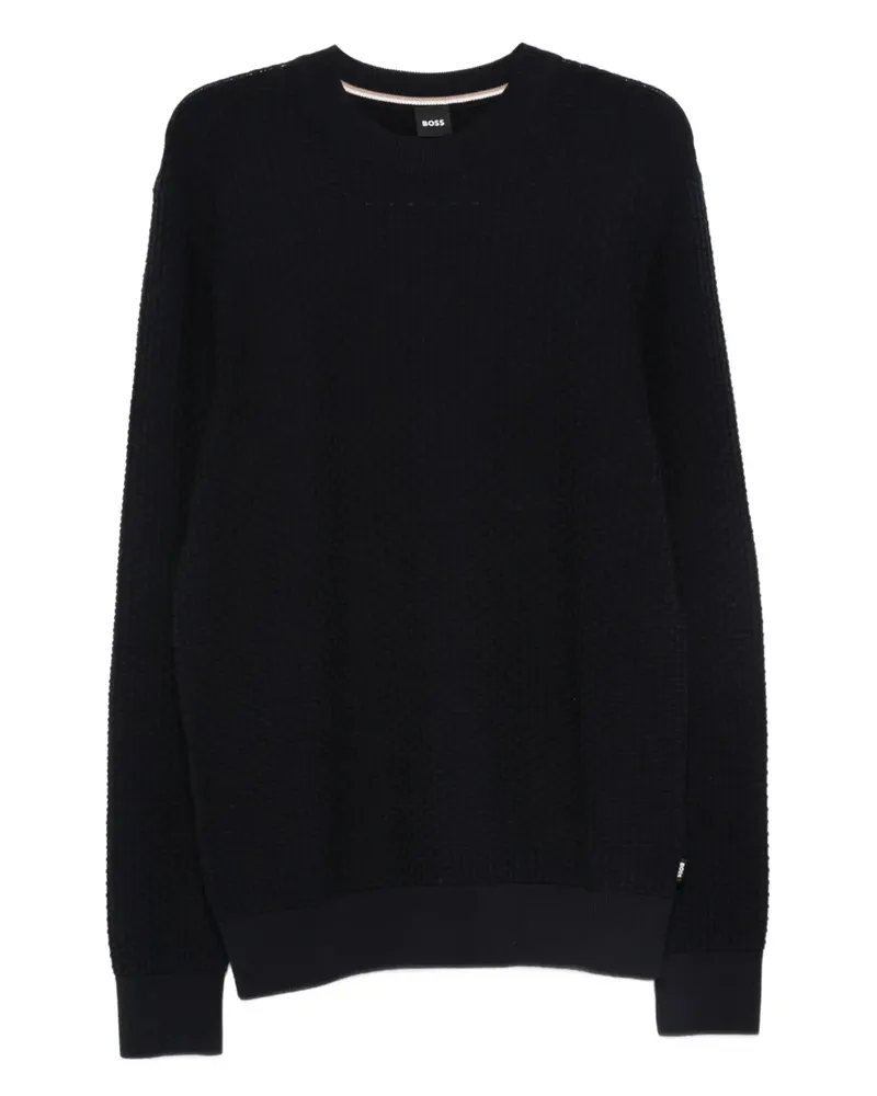 HUGO BOSS Pullover aus Baumwolle - Blau Blau