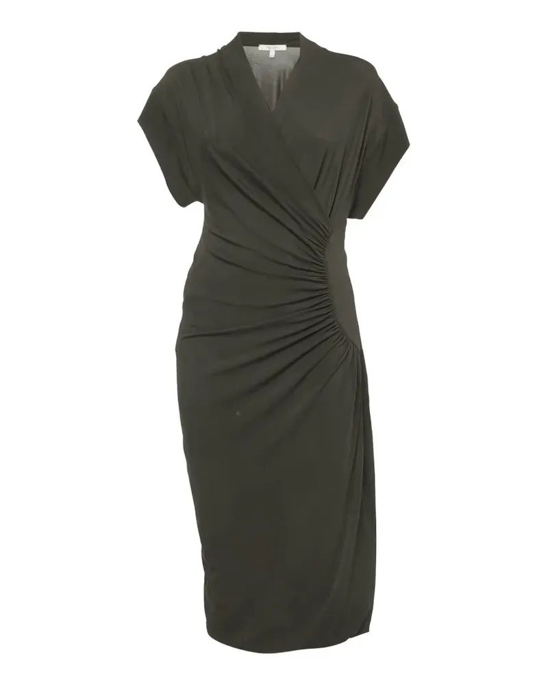 Max Mara Drapiertes Jersey-Kleid - Grün Grün