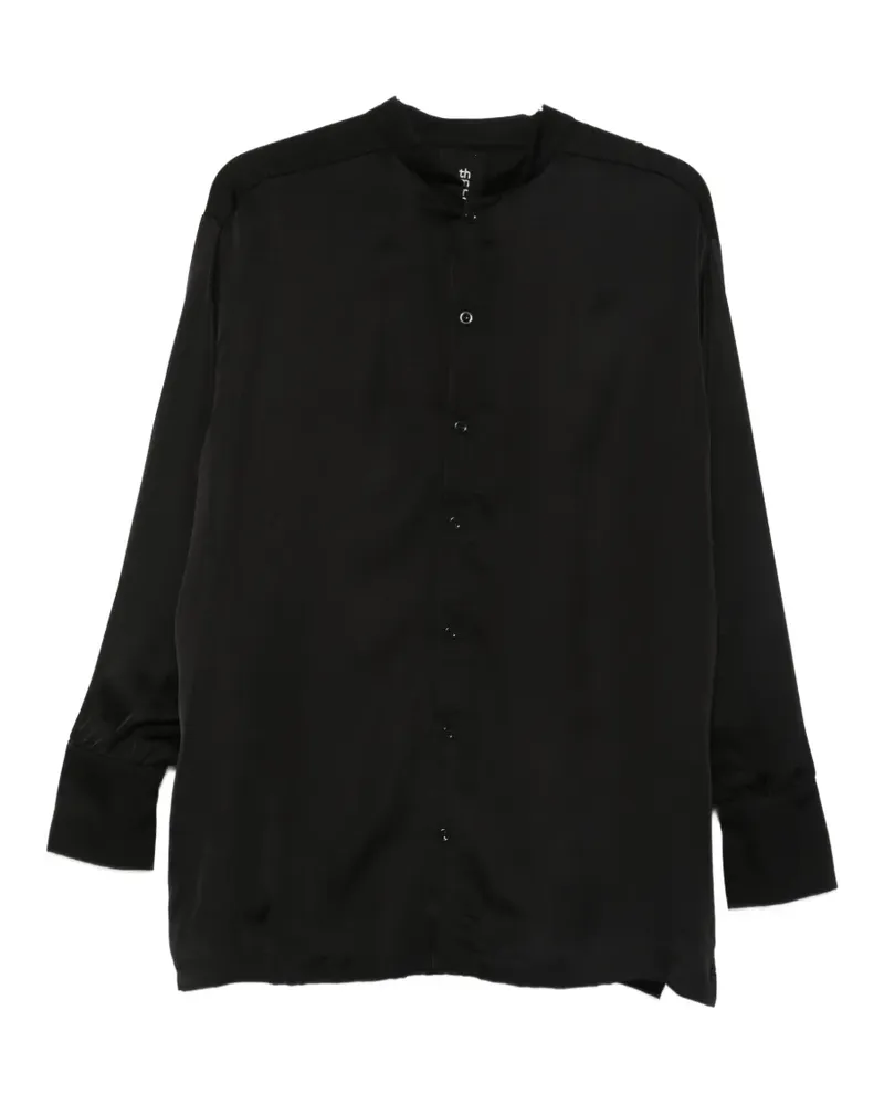 THOM KROM Hemdkleid mit ungesäumten Kanten - Schwarz Schwarz