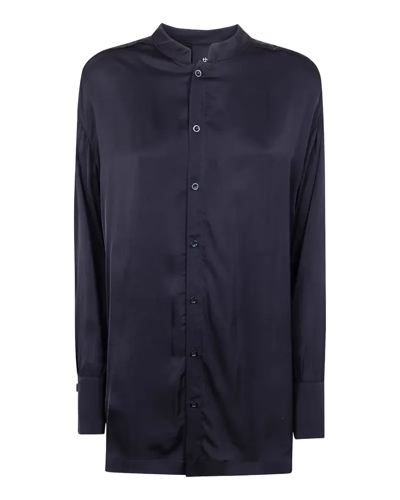 THOM KROM Hemdkleid mit ungesäumten Kanten - Schwarz Schwarz