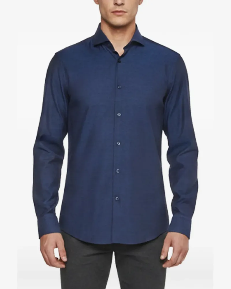 HUGO BOSS slim-fit button-up shirt - Blau Blau