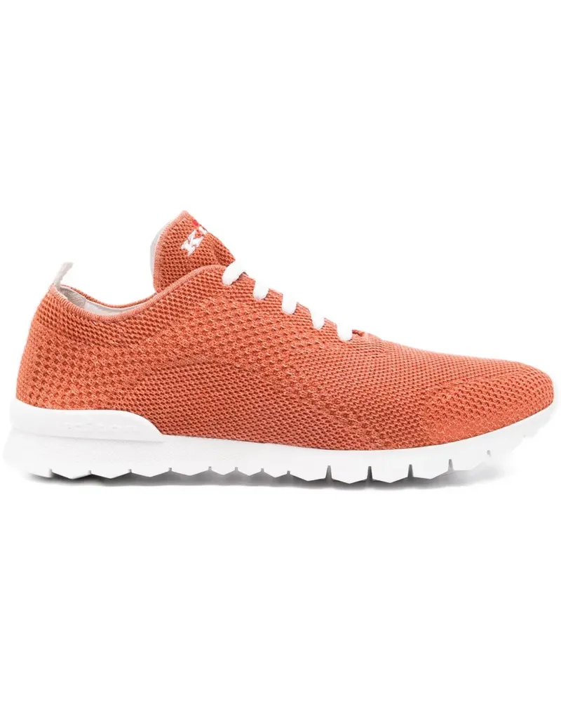 Kiton Sneakers mit Logo-Stickerei - Orange Orange