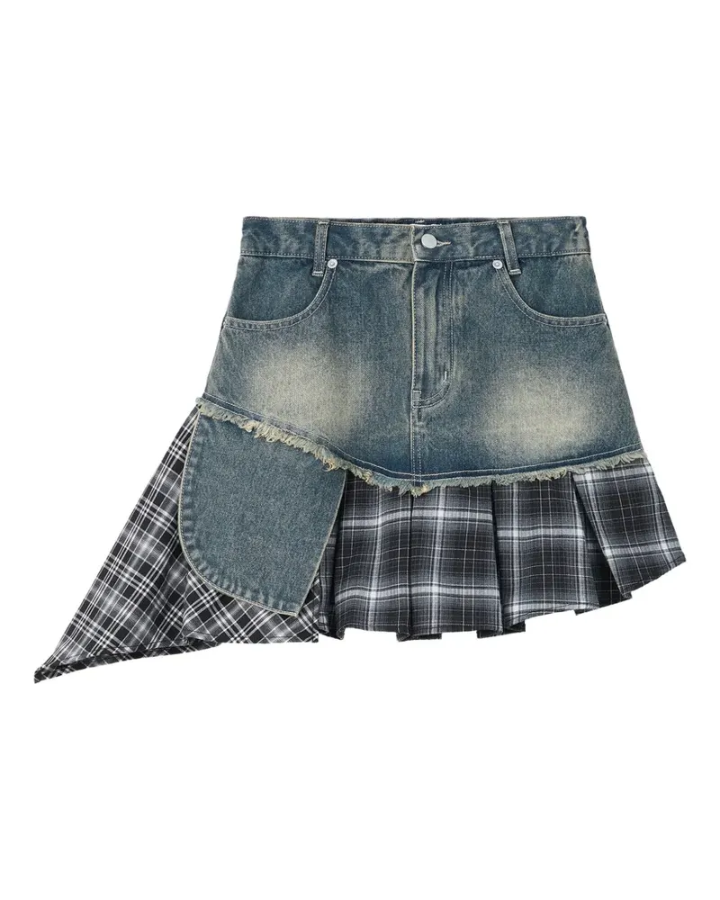 Izzue asymmetric denim skirt - Blau Blau