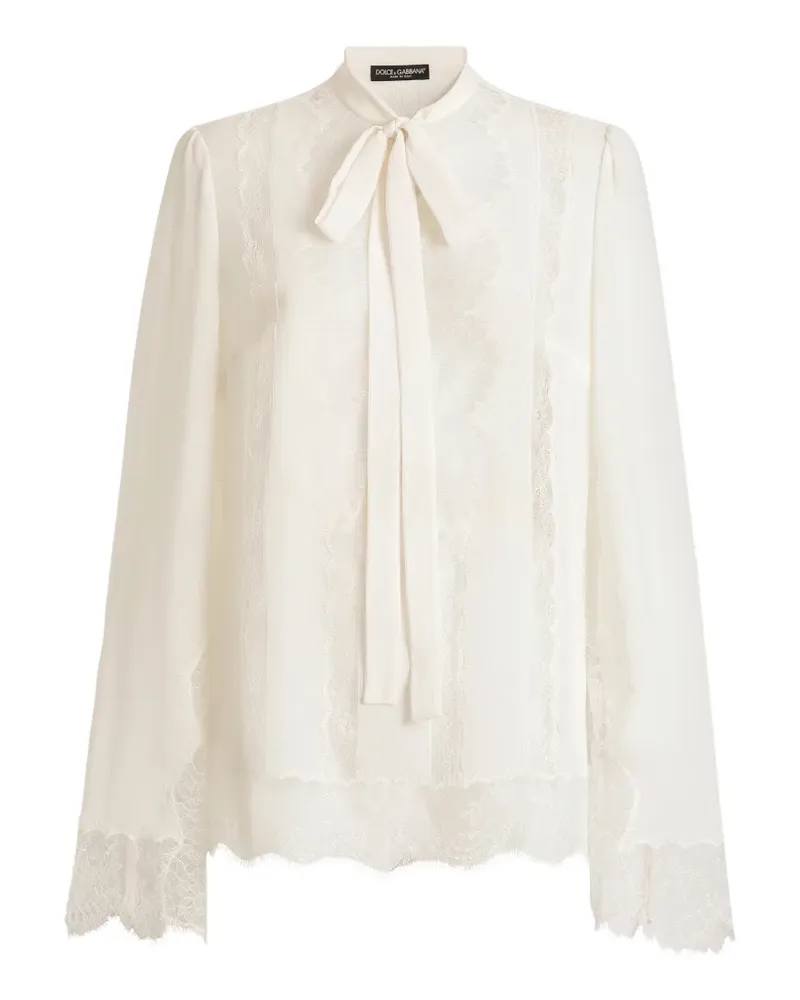 Dolce & Gabbana Georgette-Hemd - Weiß Weiß