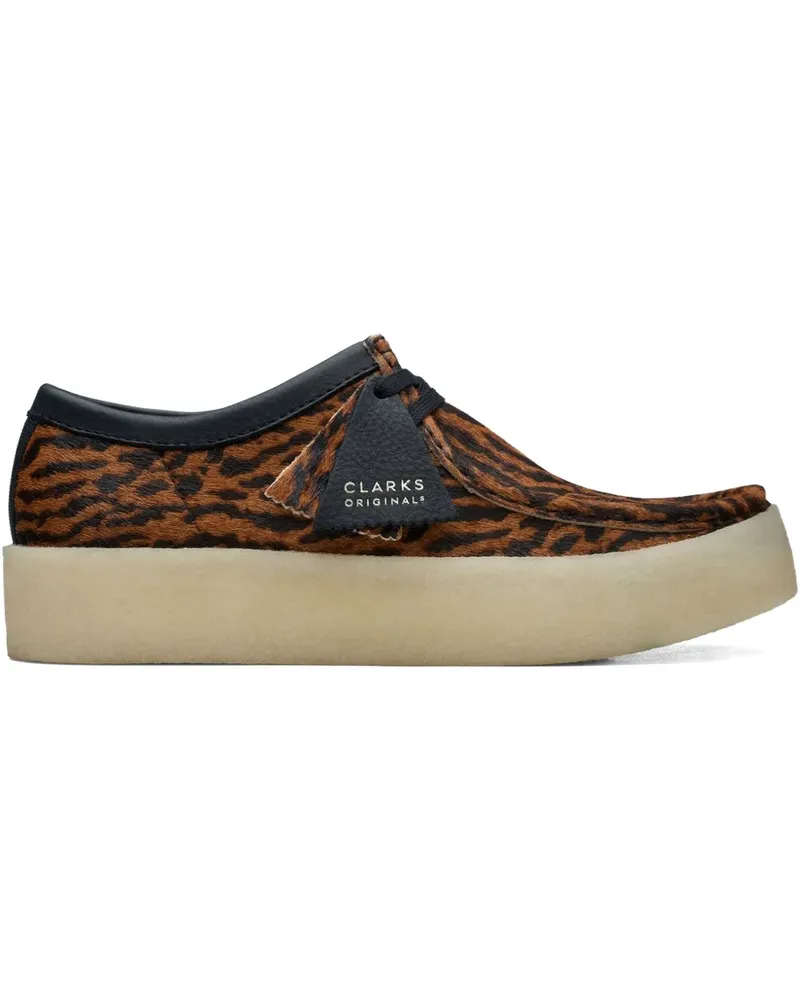 Clarks Wallabee Cup Stiefel in Schildpattoptik - Braun Braun