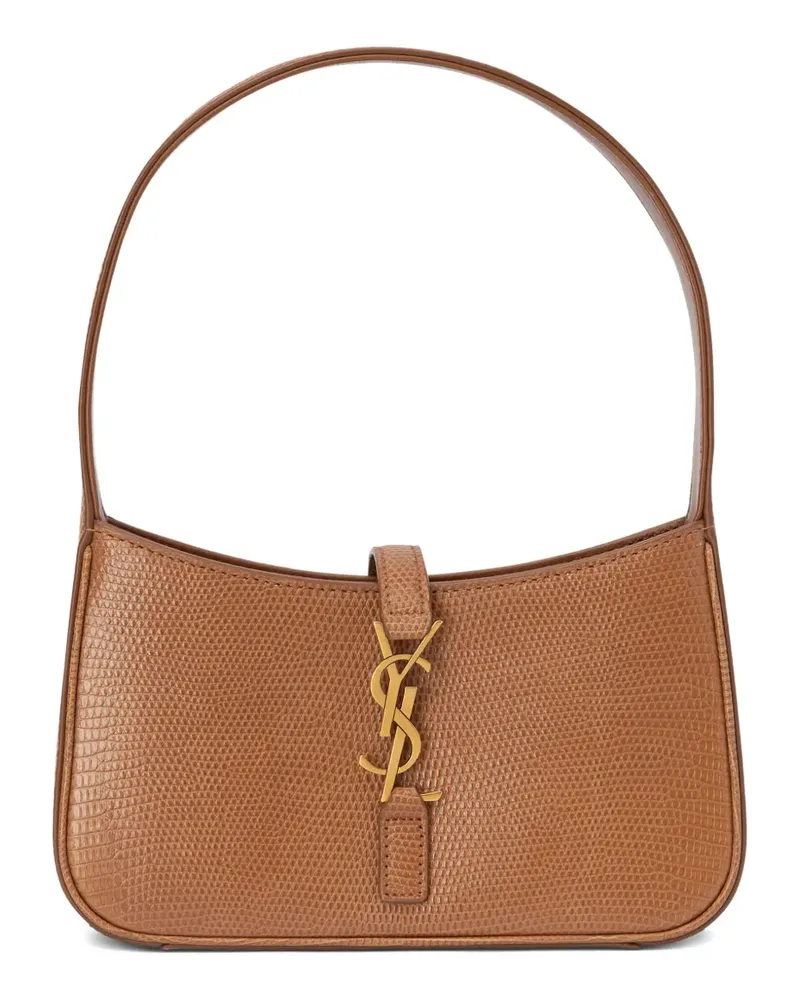 Saint Laurent Schultertasche mit Logo-Schild - Braun Braun