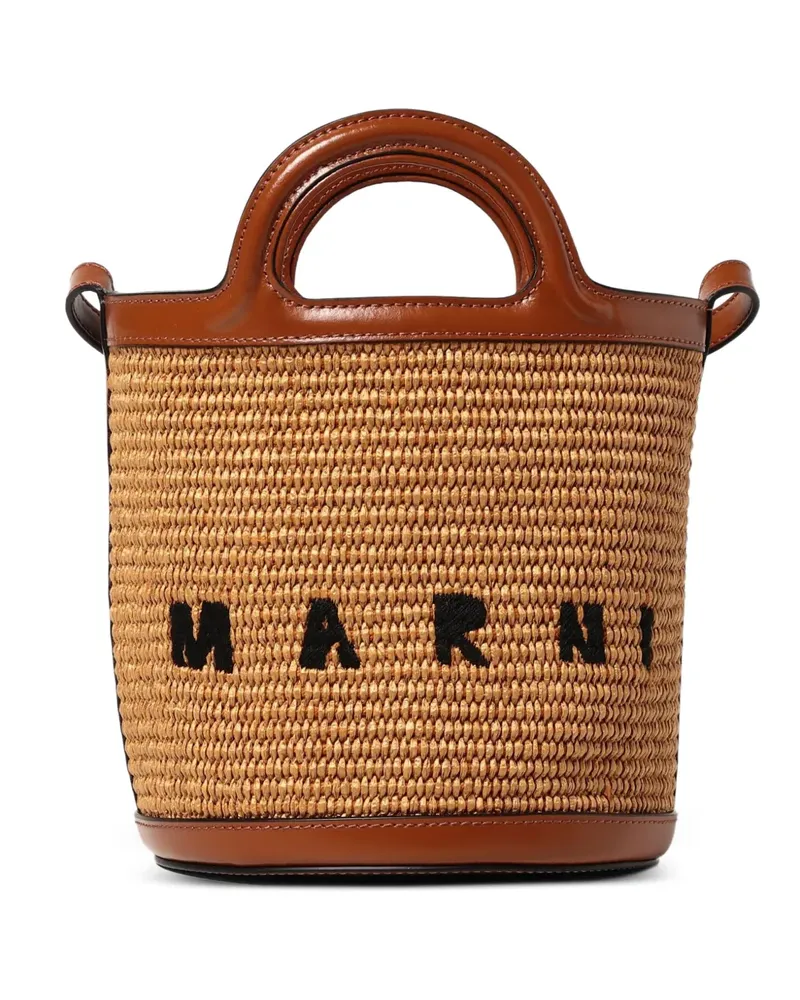Marni Kleine Tropicalia Beuteltasche - Braun Braun