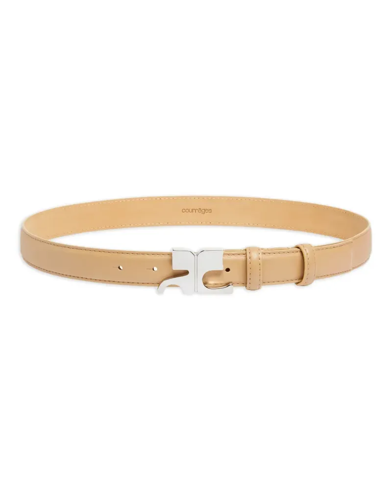 Courrèges Klassischer Gürtel - Nude Nude