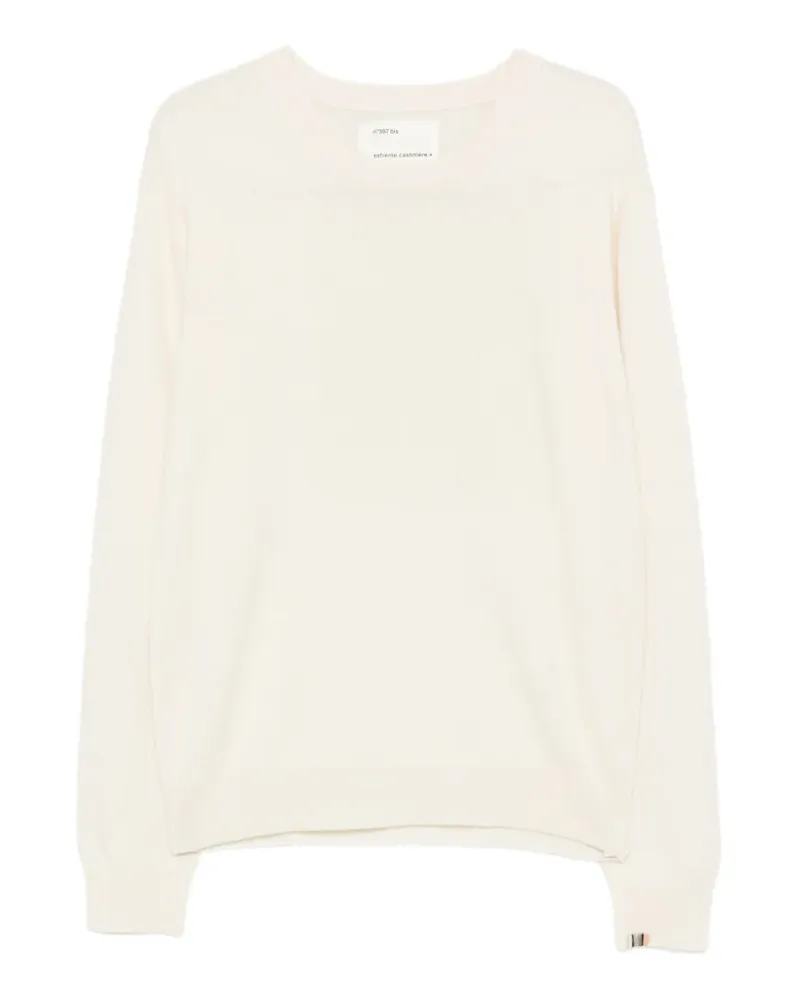 extreme cashmere Bis crew-neck cashmere sweater - Nude Nude