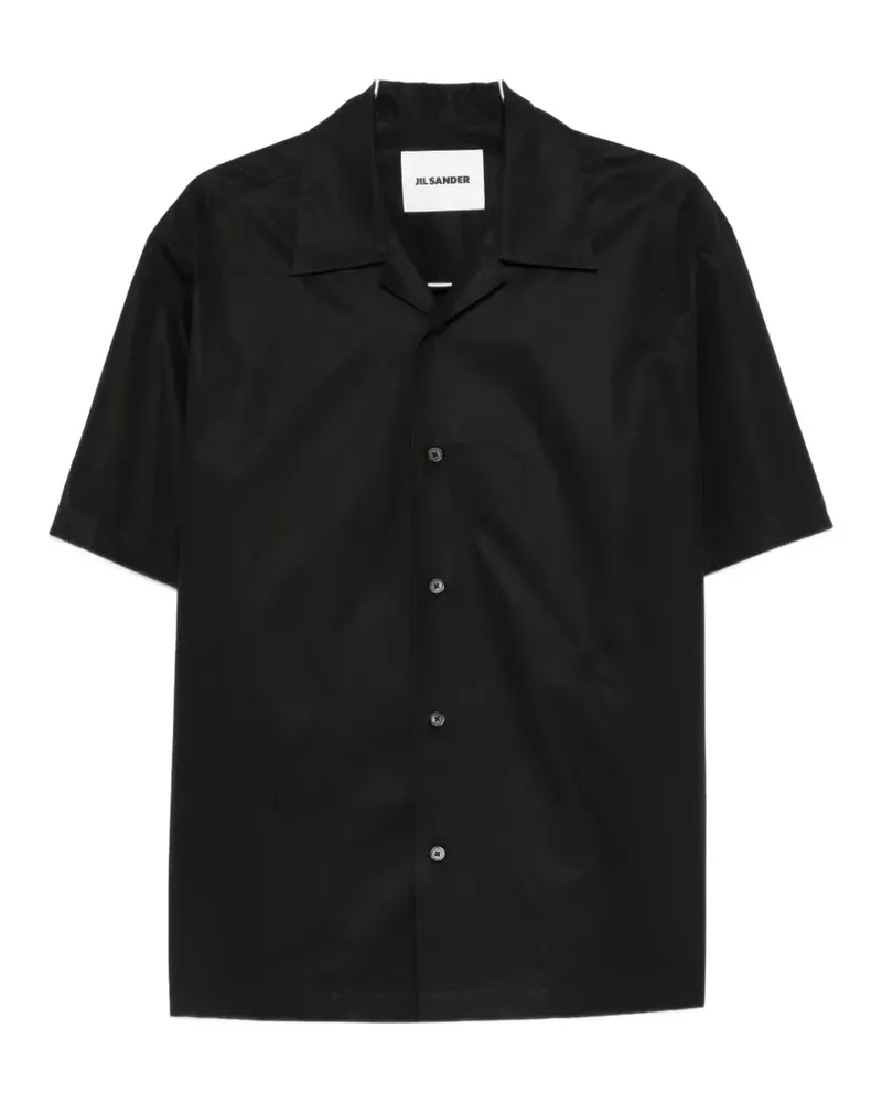 Jil Sander buttoned short-sleeve shirt - Schwarz Schwarz
