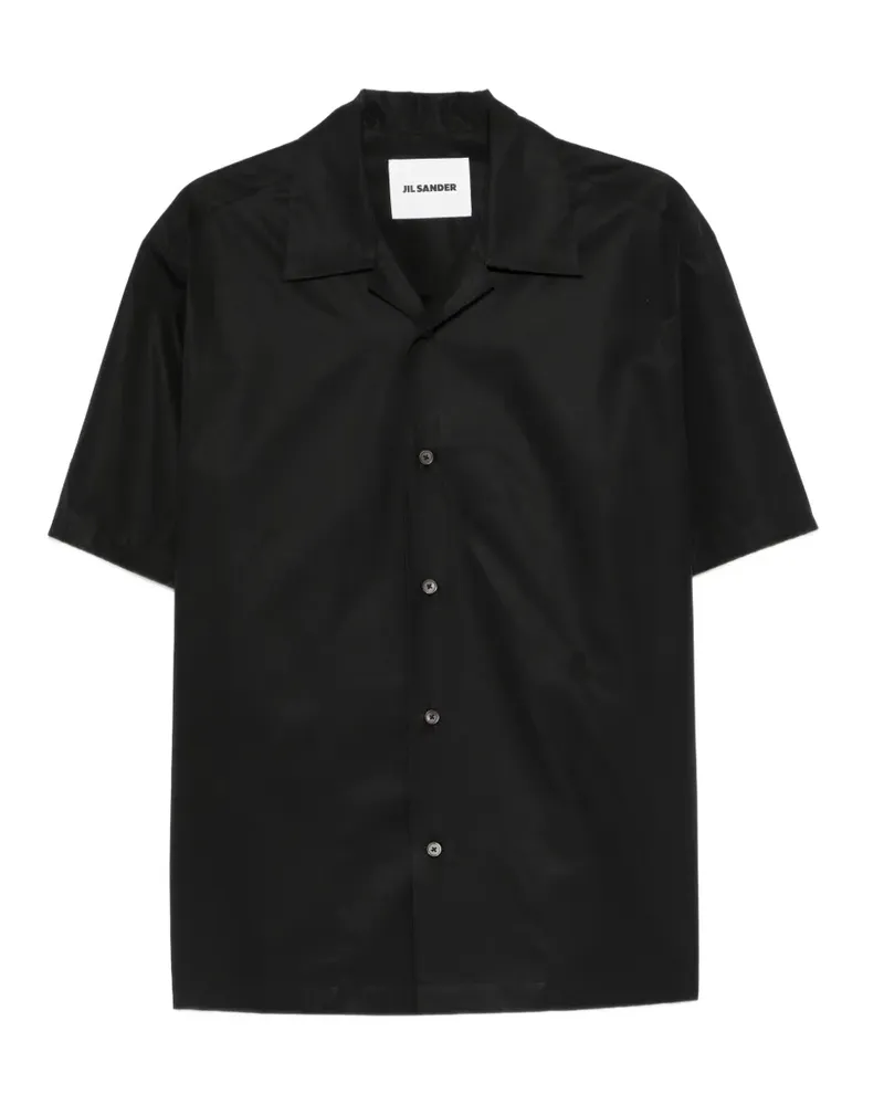 Jil Sander buttoned short-sleeve shirt - Schwarz Schwarz