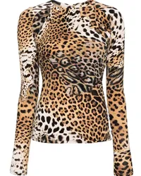 Roberto Cavalli Bluse mit Cut-Outs Nude