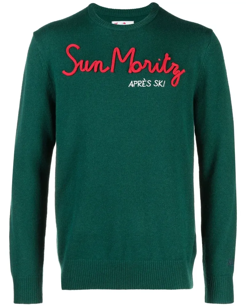 MC2 Saint Barth Bestickter Pullover - Grün Grün
