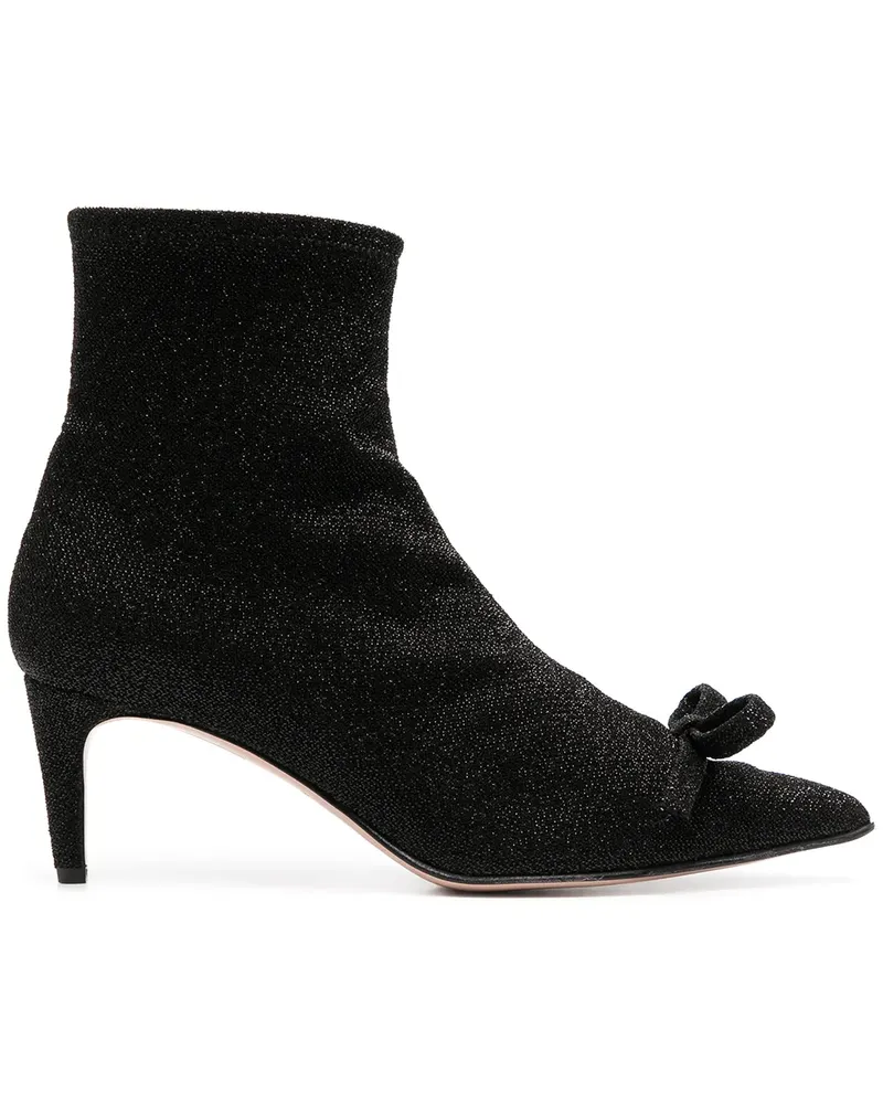 RED Valentino Stiefel mit Schleife - Schwarz Schwarz