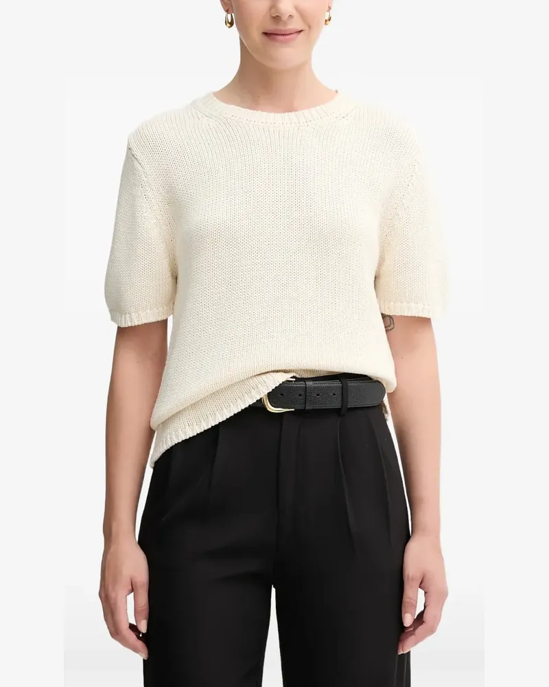 Mos Mosh Kurzärmeliger MMArin Pullover - Nude Nude