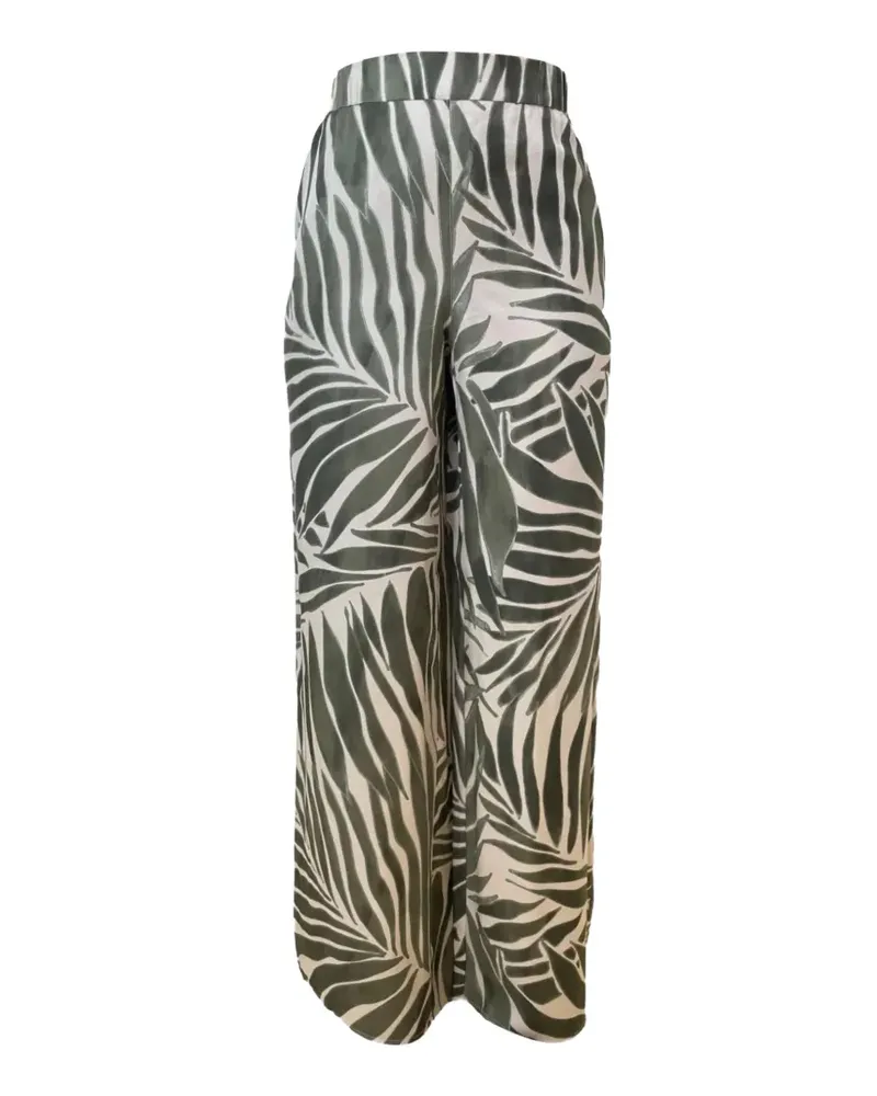 Pennyblack leaf-printed trousers - Grün Grün