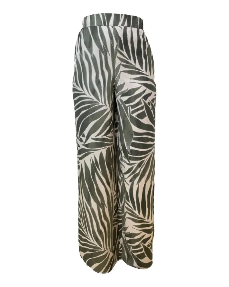 Pennyblack leaf-printed trousers - Grün Grün