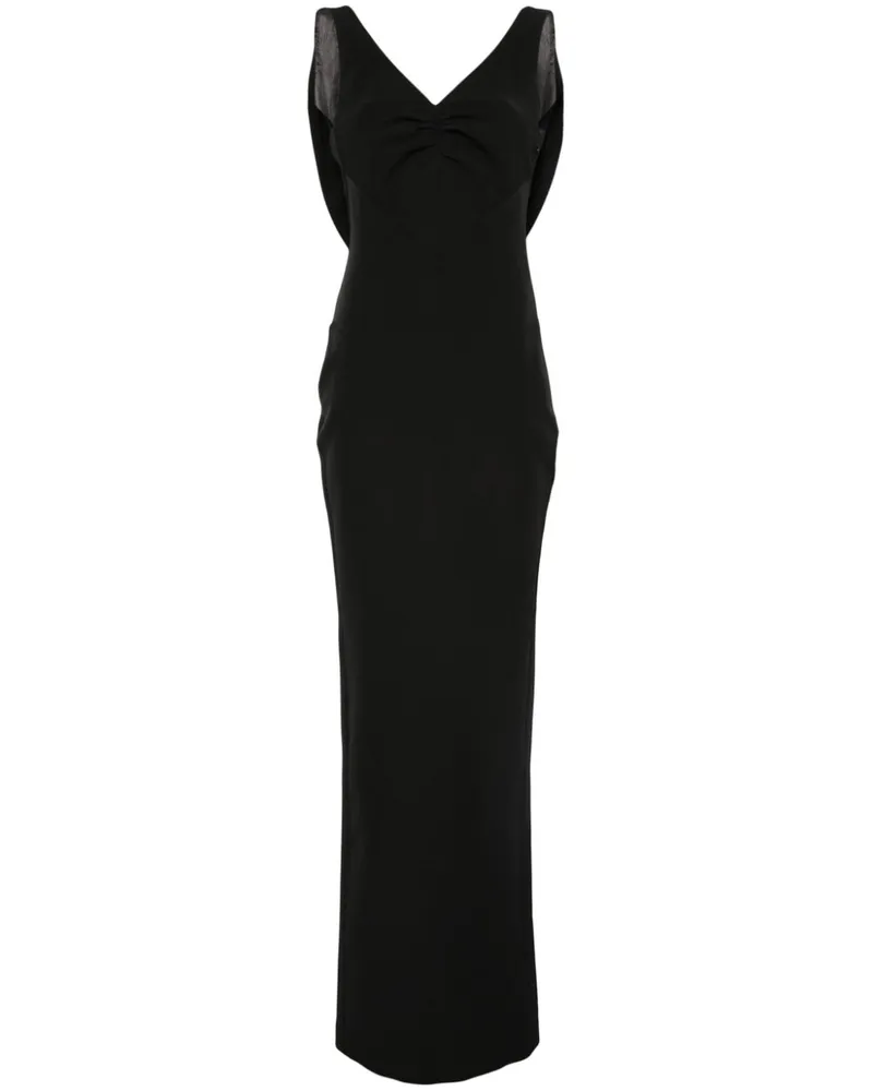 V:PM ATELIER Salma Maxikleid - Schwarz Schwarz
