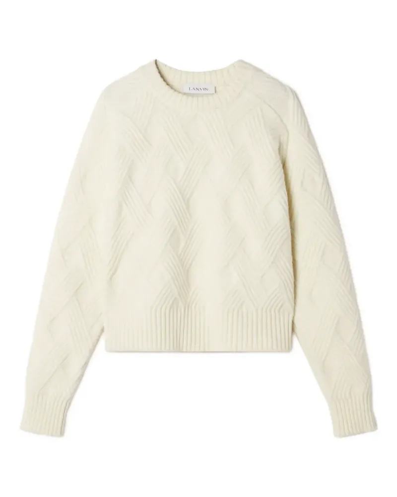 Lanvin Pullover mit Zopfmuster - Nude Nude