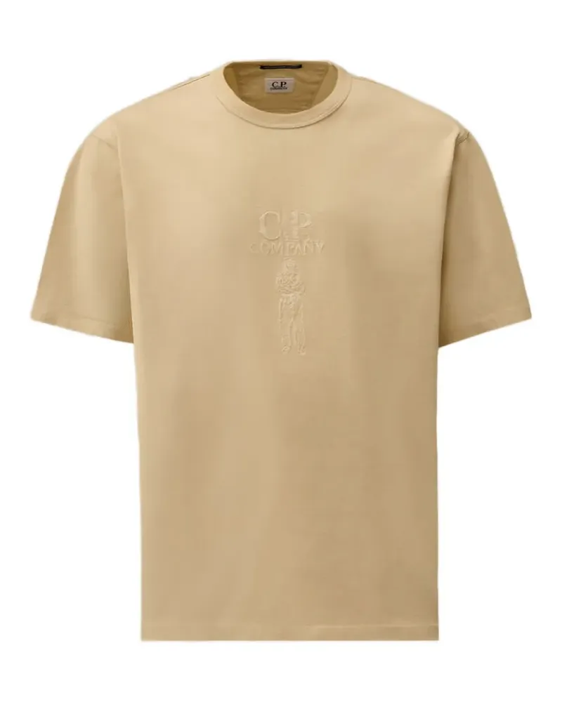 C.P. Company T-Shirt mit Stickerei - Nude Nude
