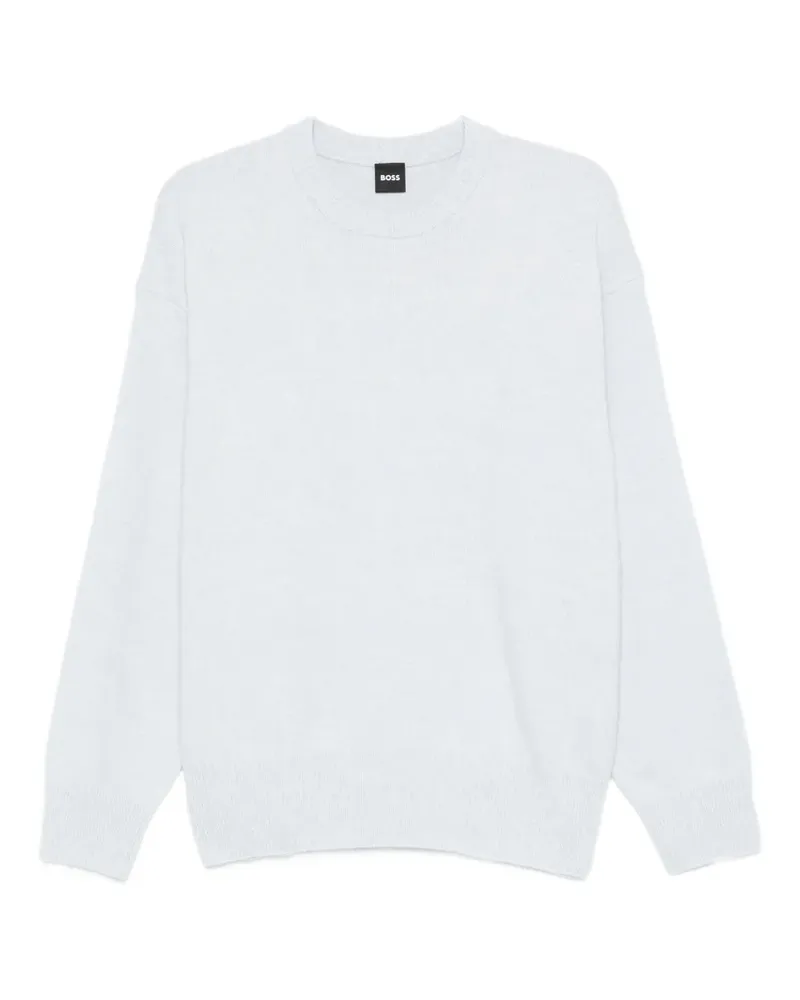 HUGO BOSS Pullover mit rundem Ausschnitt - Weiß Weiß