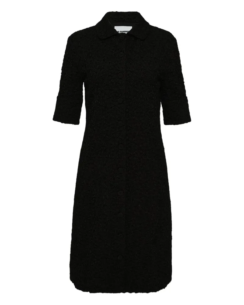 Jil Sander crew-neck midi dress - Schwarz Schwarz