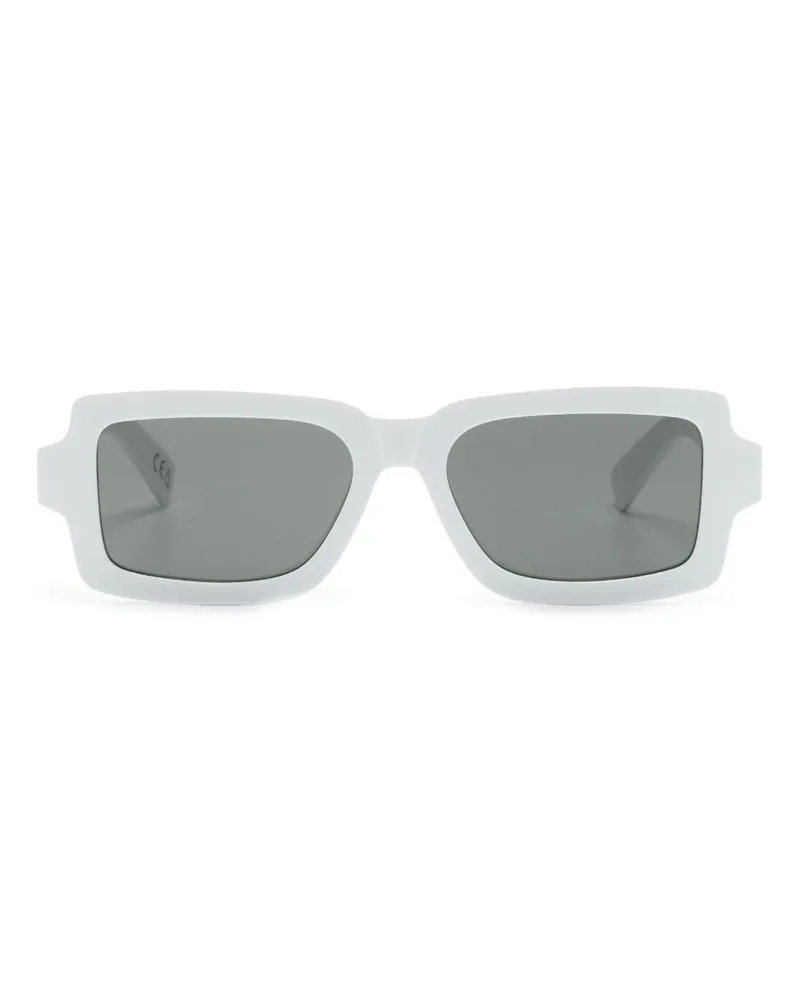 RETROSUPERFUTURE Eckige Pilastro Sonnenbrille Weiß
