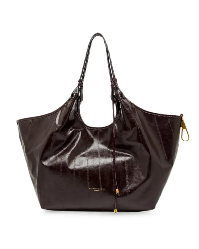Gianni Chiarini large Dua leather shoulder bag - Rot Rot