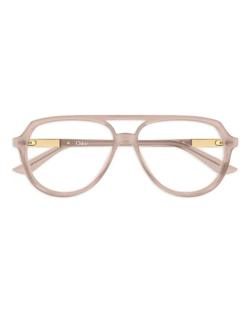 Chloé Klassische Pilotenbrille - Nude Nude