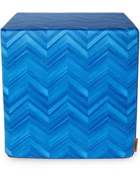 Missoni Home Layers Inlay Hocker Blau