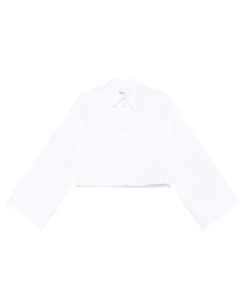 Erika Cavallini button-down cropped shirt - Weiß Weiß