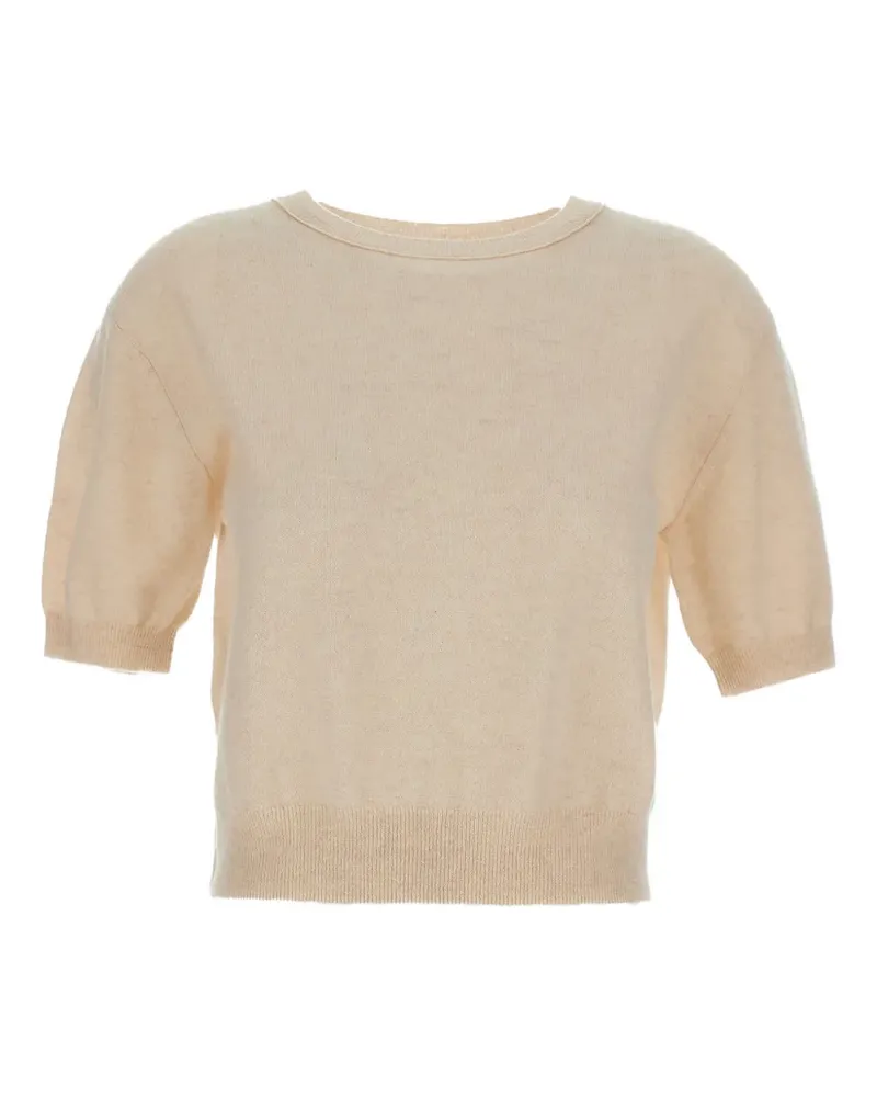 Lisa Yang ribbed short-sleeve T-shirt - Nude Nude