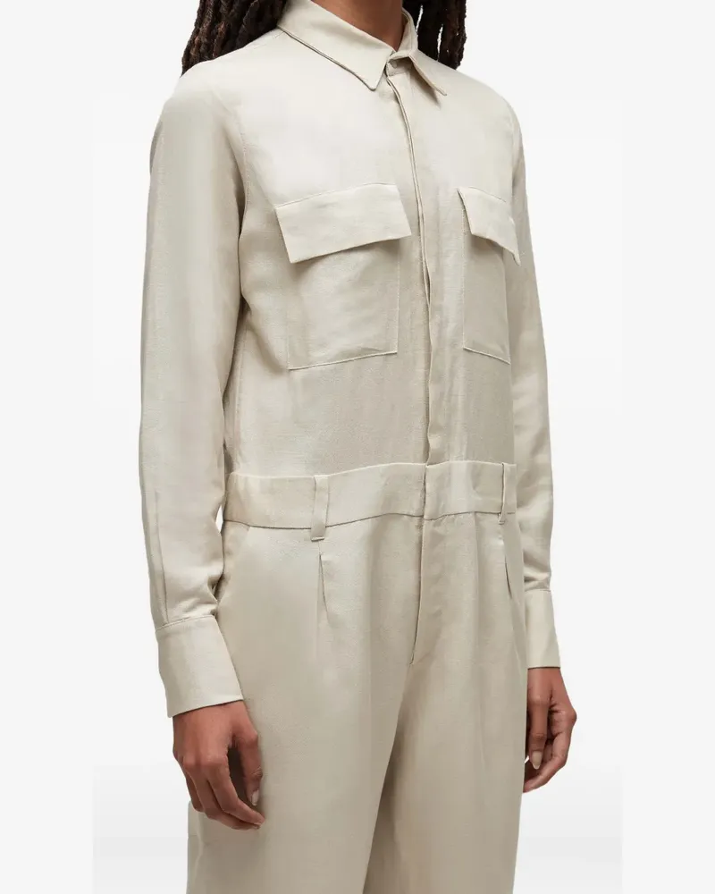Osklen Jumpsuit im Utility-Look - Nude Nude