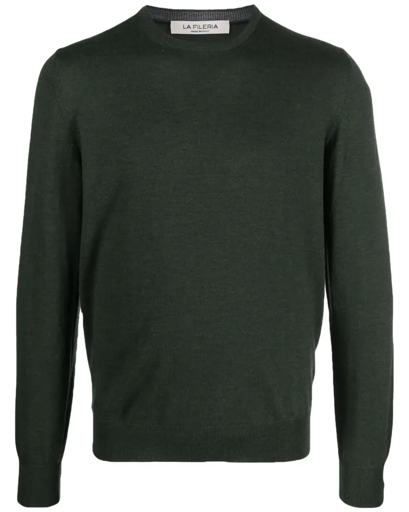 La Fileria Fein gestrickter Pullover - Grün Grün