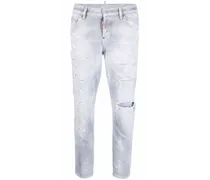 Taillenhohe Cropped-Jeans