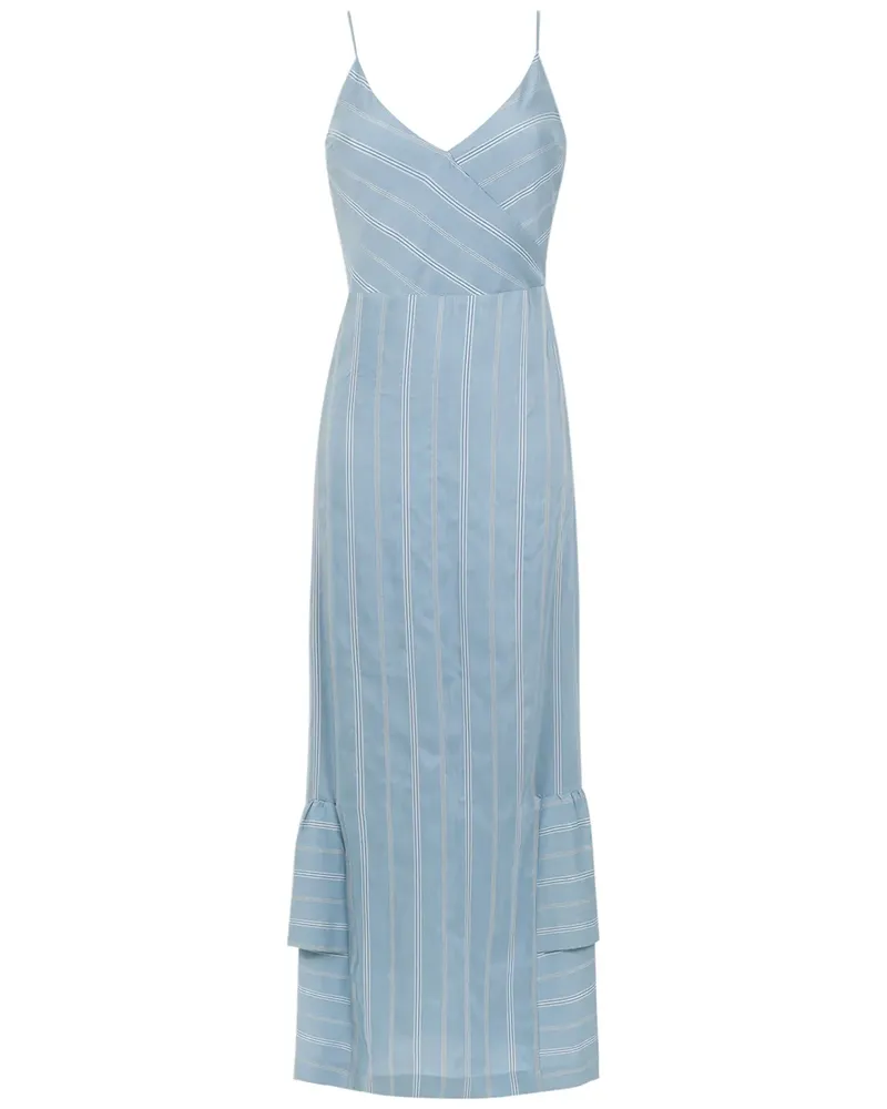 OLYMPIAH Langes 'Fiora' Kleid - Blau Blau
