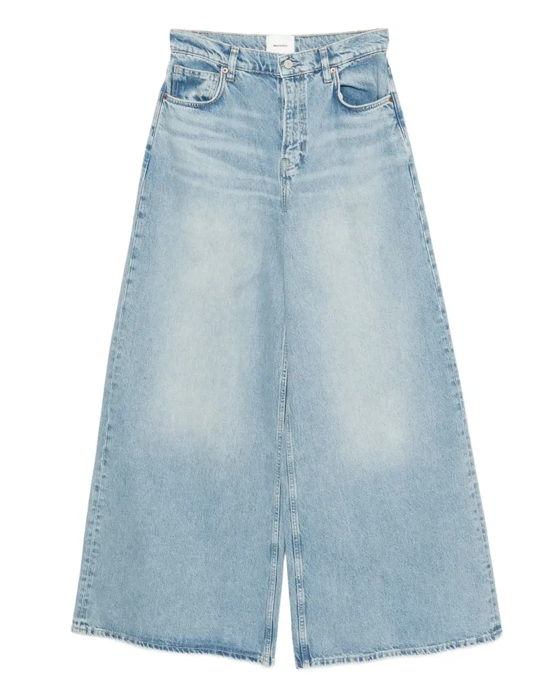 Reformation Addyson Wide-Leg-Jeans - Blau Blau