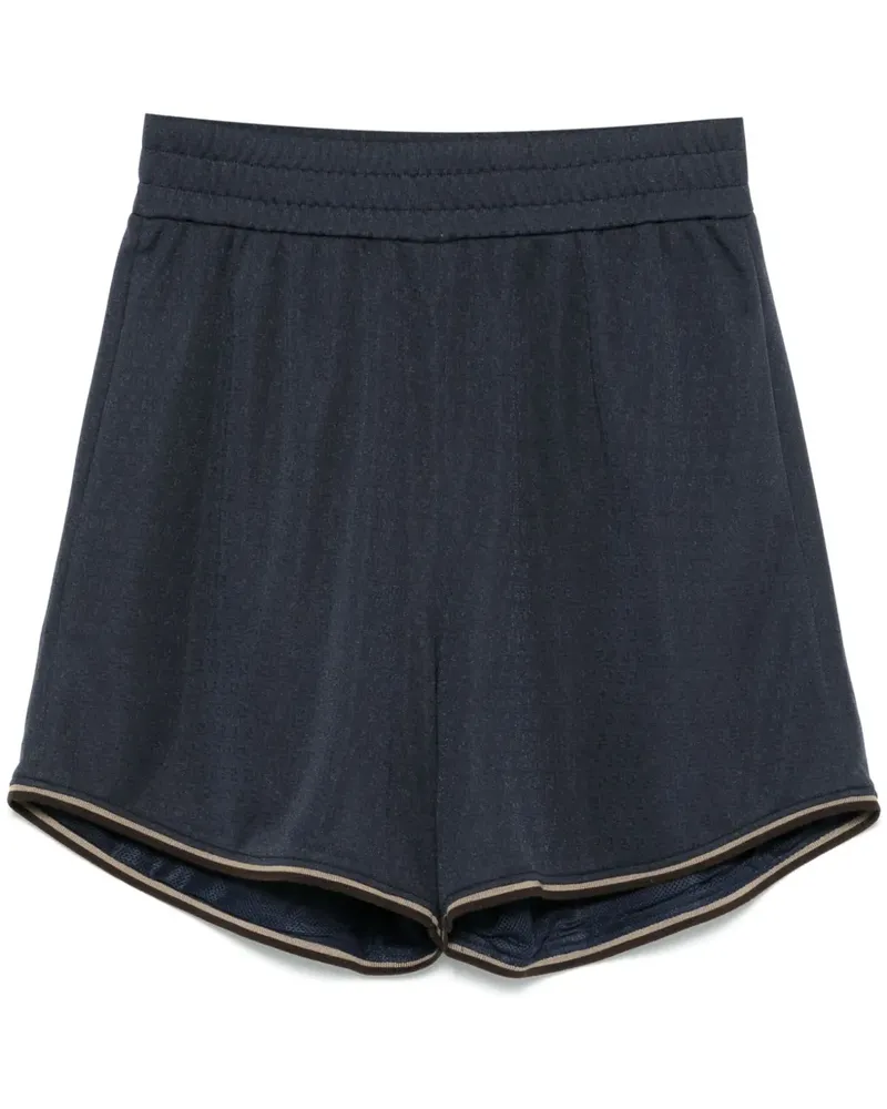 Fendi Shorts aus FF-Jacquard - Blau Blau
