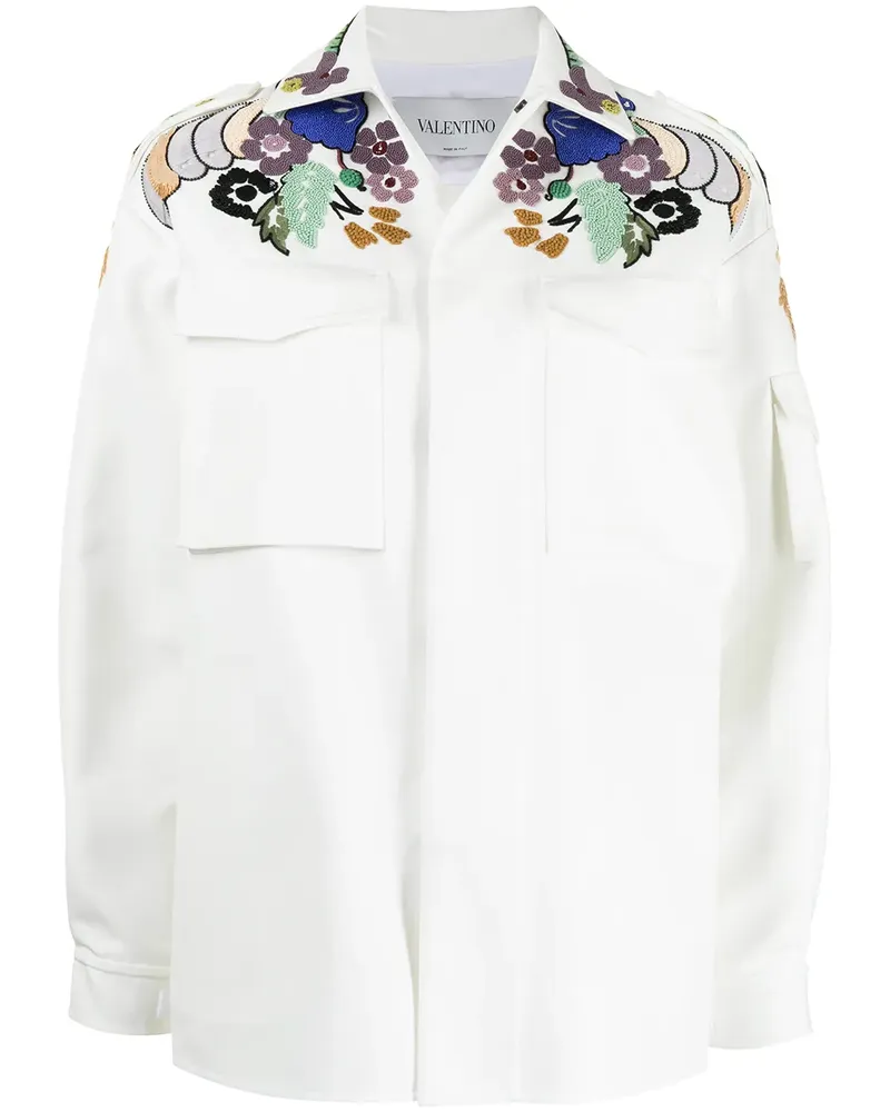 Valentino Garavani Jacke mit Stickerei - Weiß Weiß