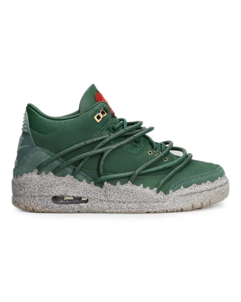 Nike glitter-effect cage-strap sneakers - Grün Grün